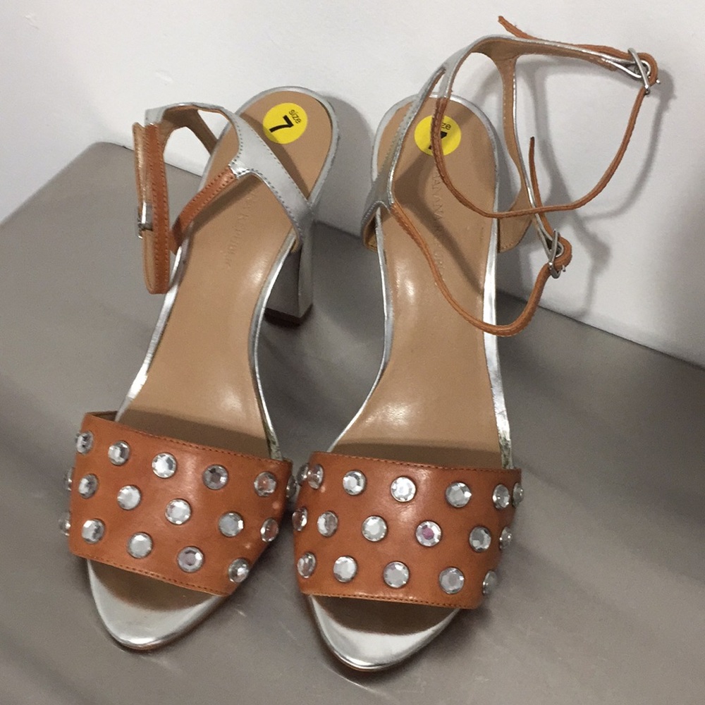 BananaREPUBLIc leather mirrorheel crystalSTUDS 👠